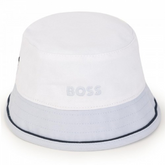 BOSS Baby Boys Reversible Bucket Hat Pale Blue